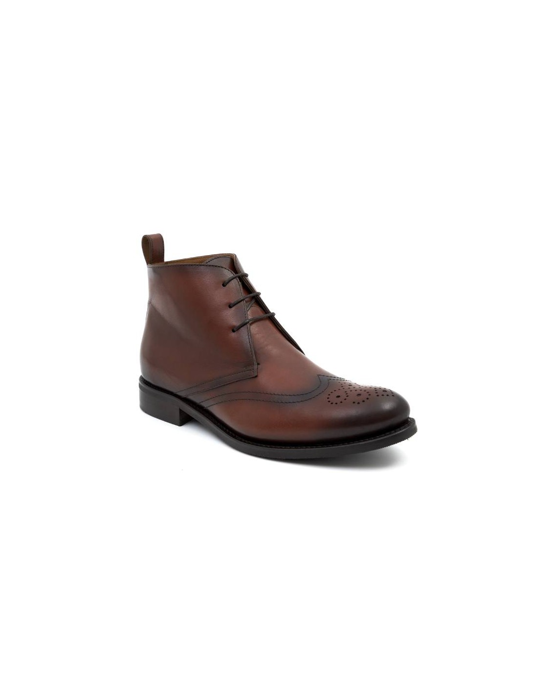 Ortiz & Reed Goodyear Welt De Piel Tintado A Mano Color Cuero GRESELI-CUERO