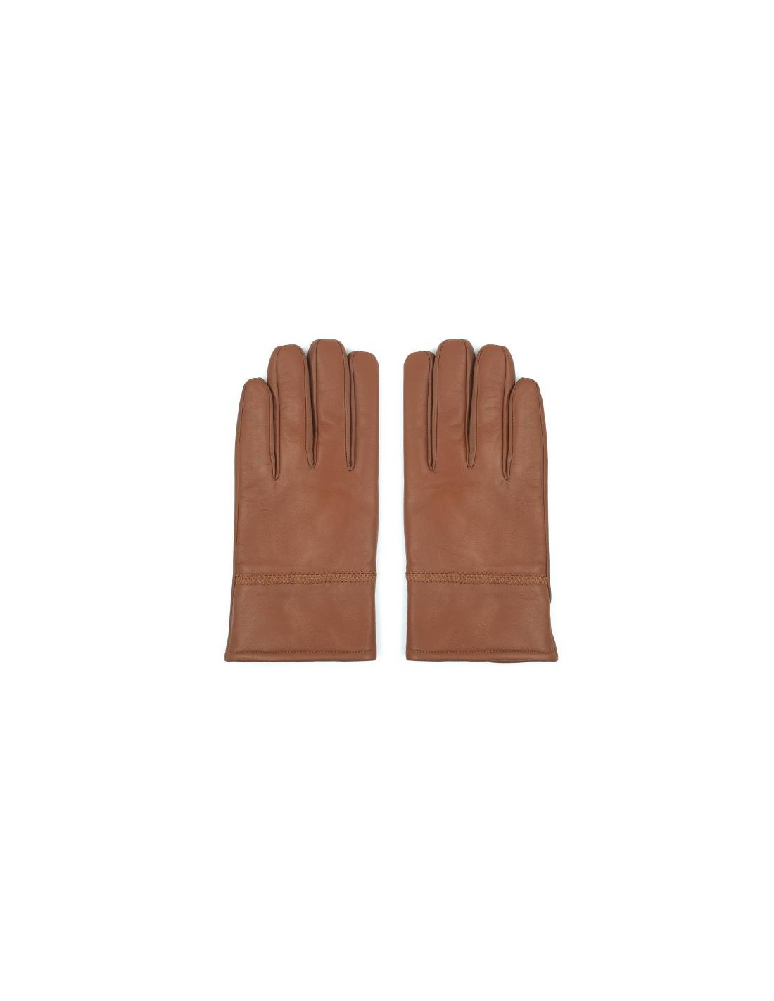 ortiz & reed Guantes de piel acabado a mano color marrón GLO-PALMIRA-LIGHTBROWN