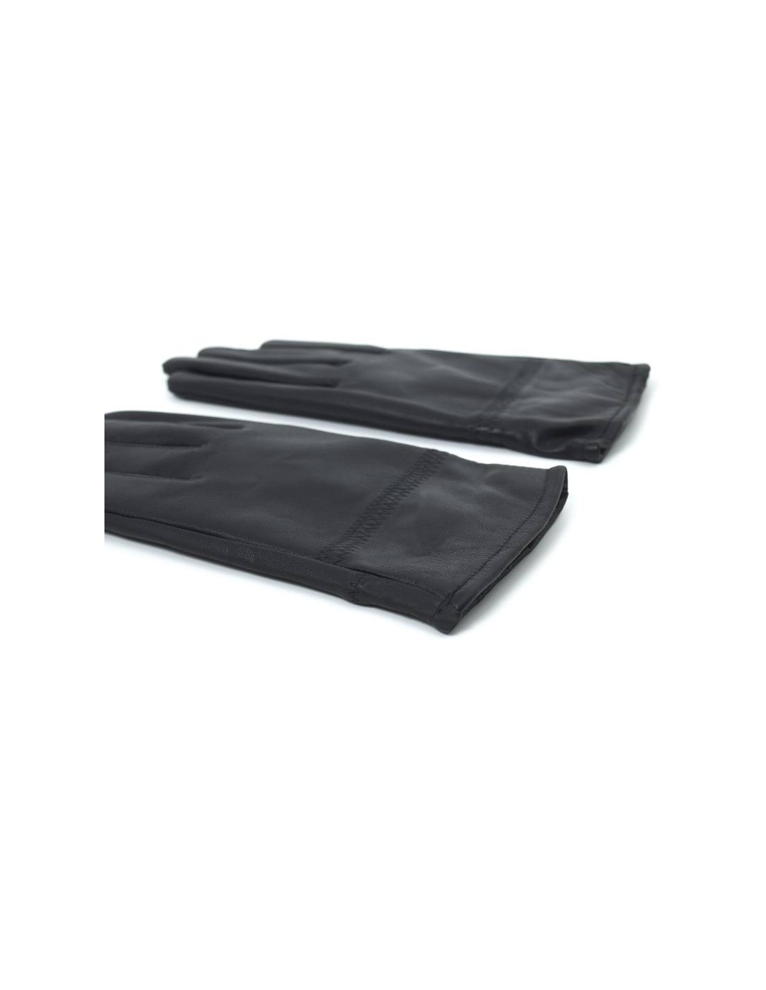 Ortiz & Reed Guantes De Piel Acabado A Mano Color Negro GLO-PALMIRA-BLACK