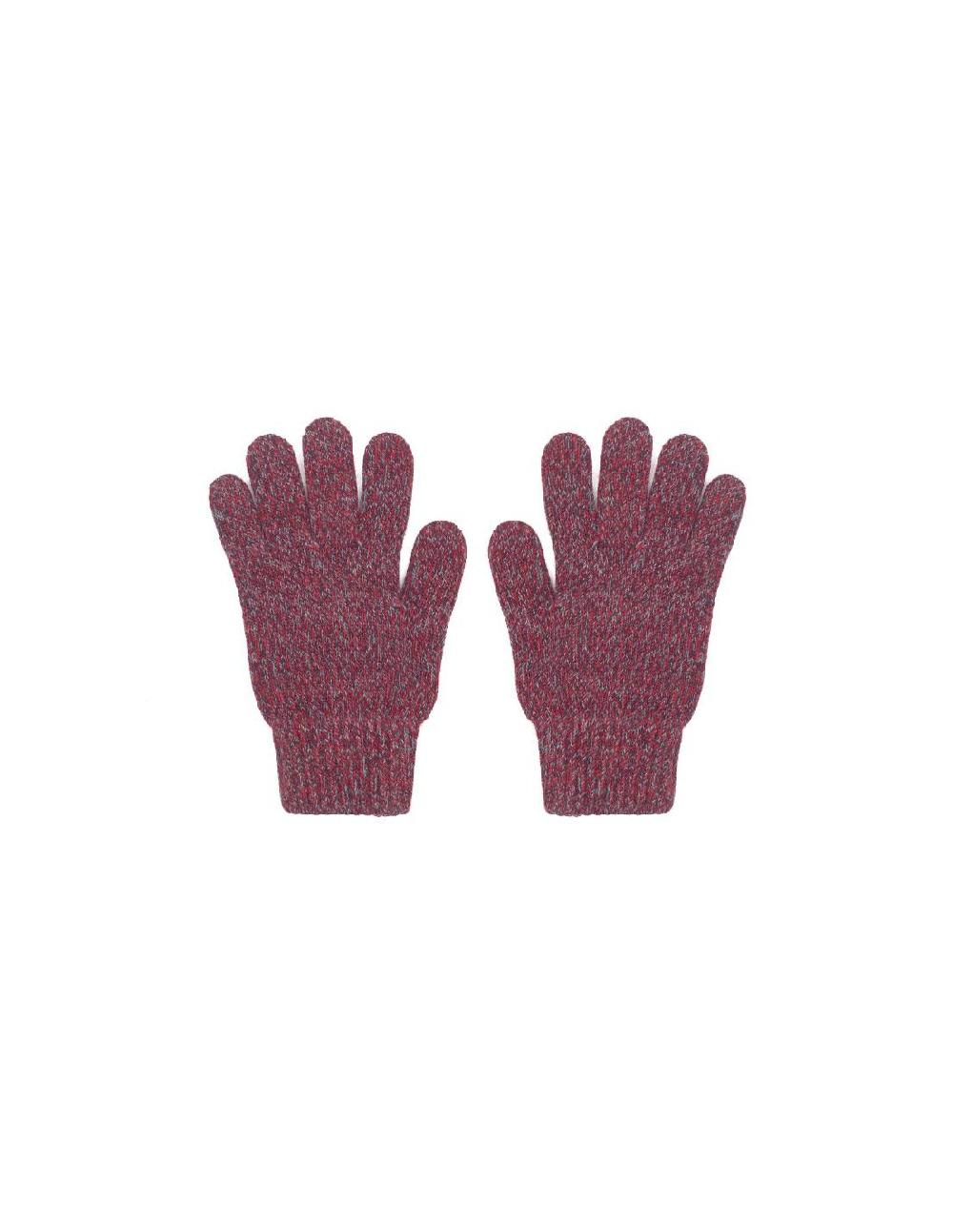 ortiz & reed Guantes tejida suaves al tacto color burdeos GLO-150-BURDEOS