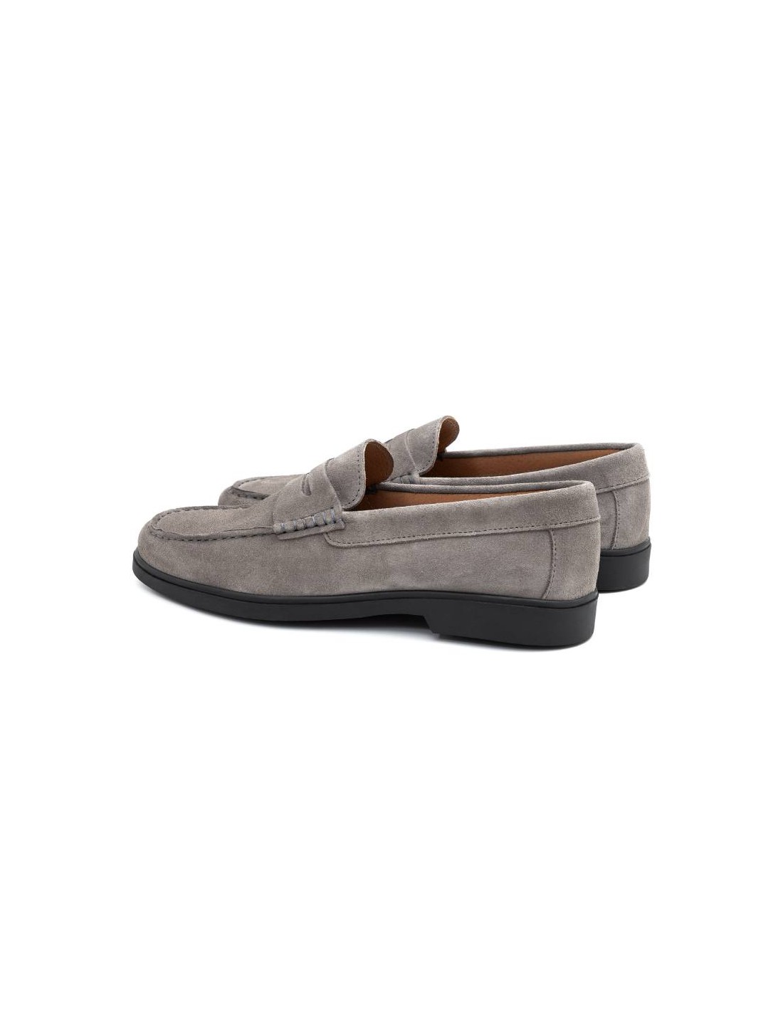 Ortiz & Reed Mocasín De Ante Acabado A Mano Color Gris SENIMOR-GRIS