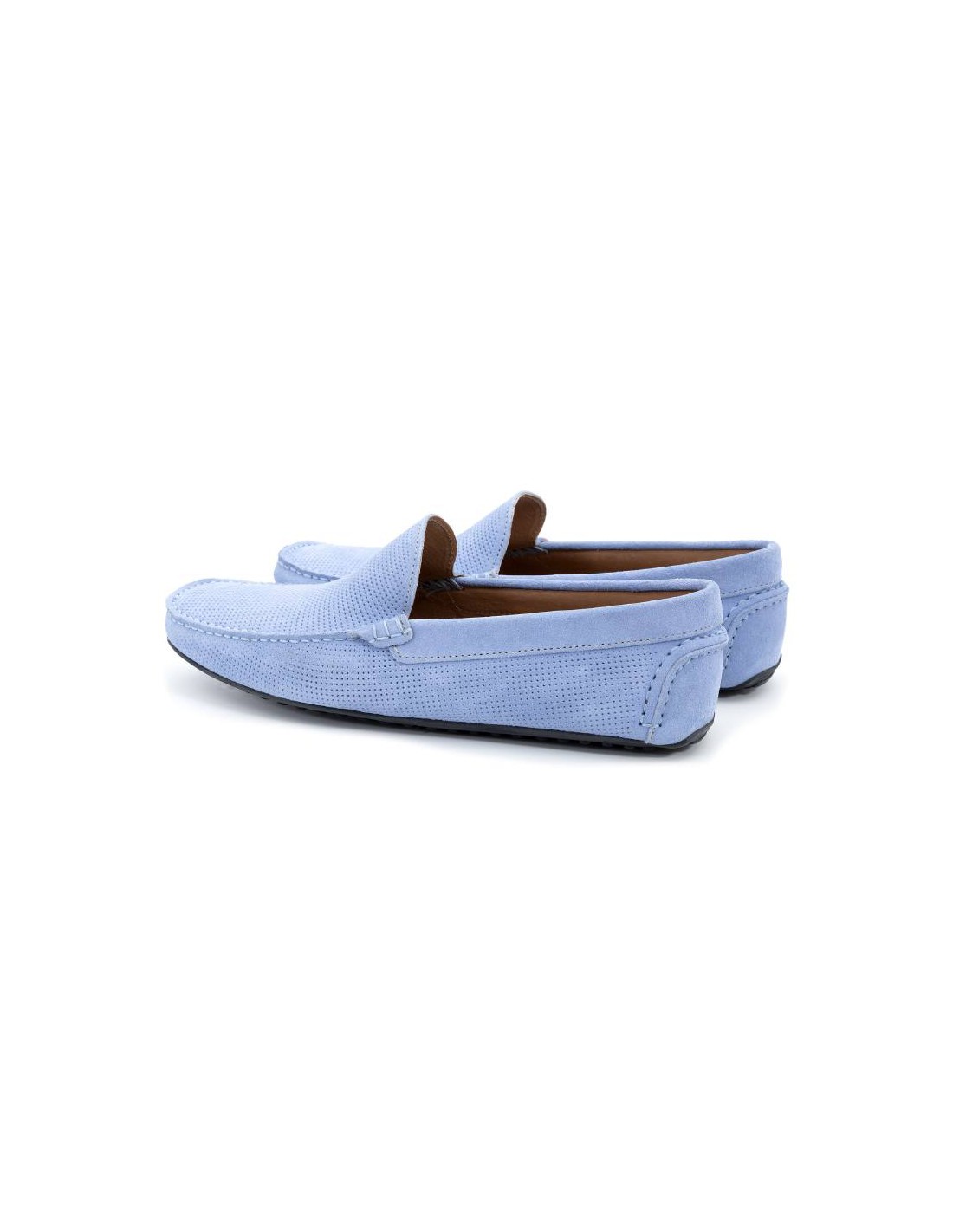 Ortiz & Reed Mocasín De Ante Afelpado Color Azul SEMILOR-AZUL