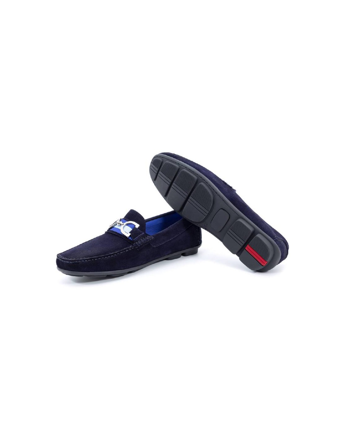 Ortiz & Reed Mocasín De Ante Afelpado Color Azul SUCCI-AZUL