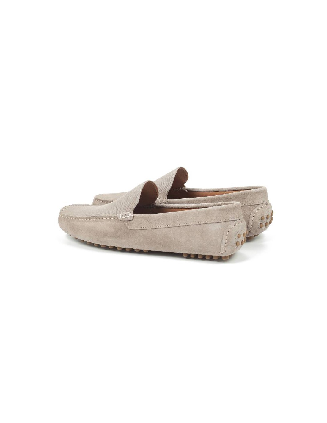 Ortiz & Reed Mocasín De Ante Afelpado Color Gris SMACK-GRIS