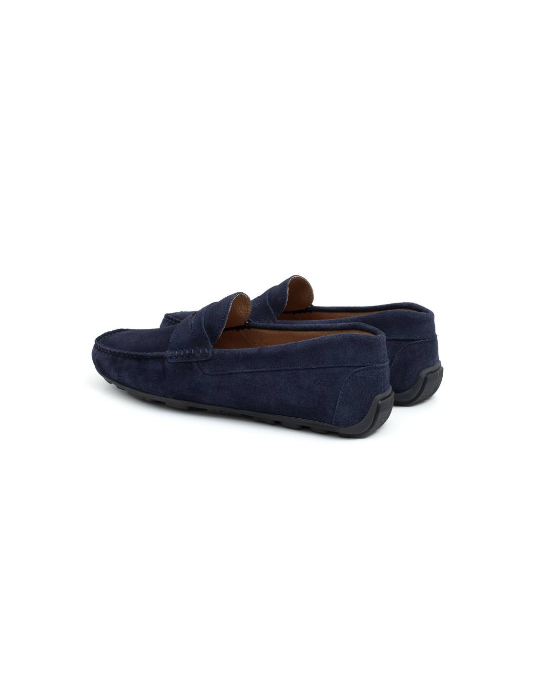 Ortiz & Reed Mocasín De Ante Con Antifaz Color Azul SEDENA-NAVY