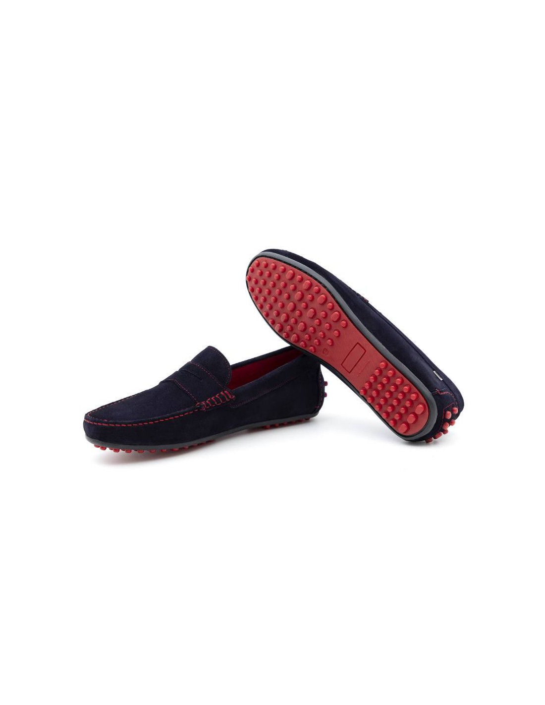 Ortiz & Reed Mocasín De Ante Con Antifaz Color Azul SULPEN-NAVY