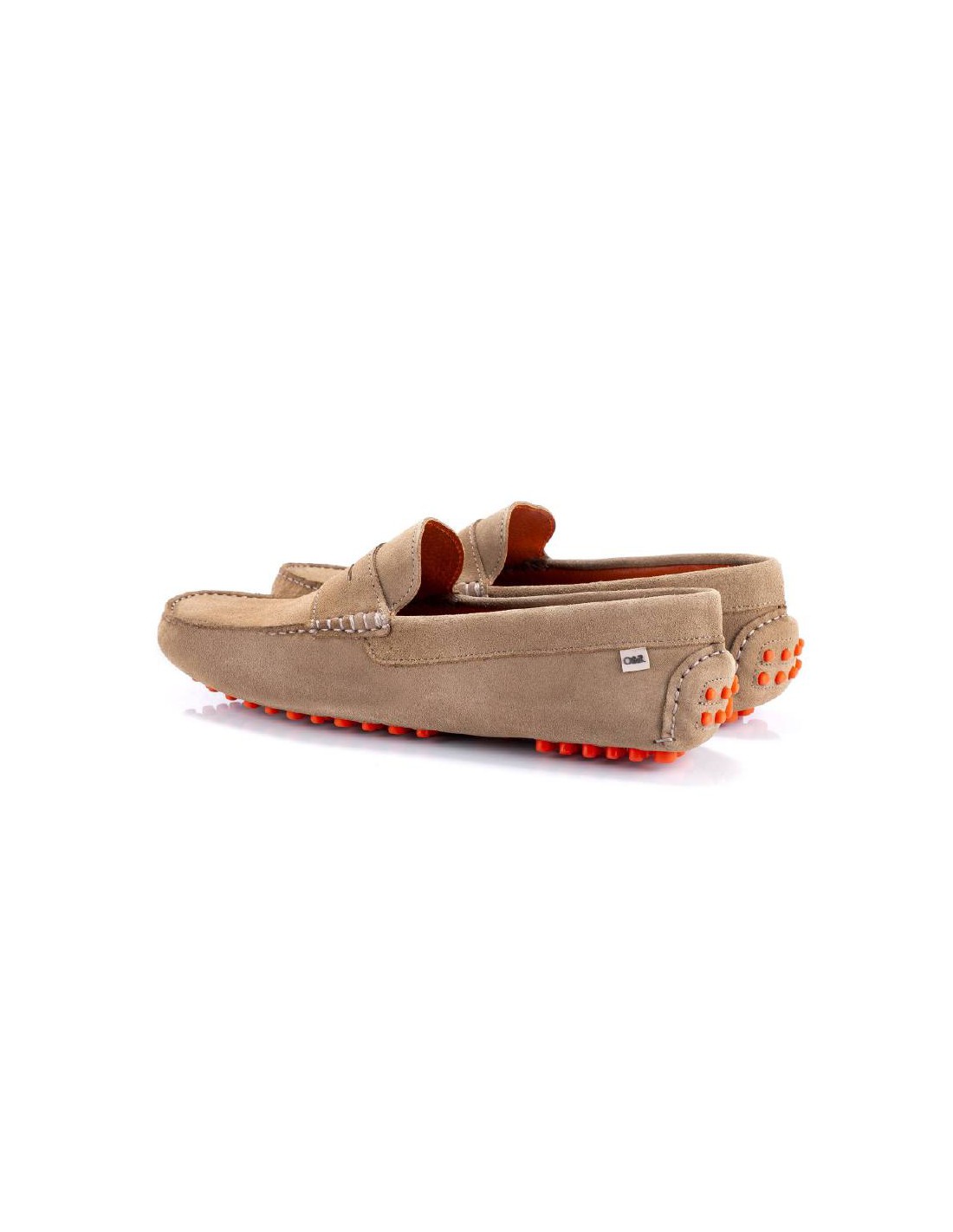 Ortiz & Reed Mocasín De Ante Con Antifaz Color Beige SIFRE-TOPO