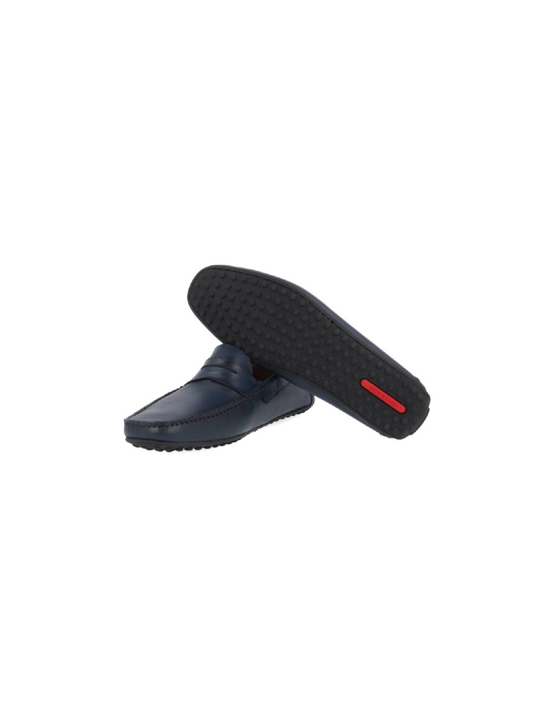 Ortiz & Reed Mocasín De Piel Con Antifaz Color Azul PATRIFF-NAVY