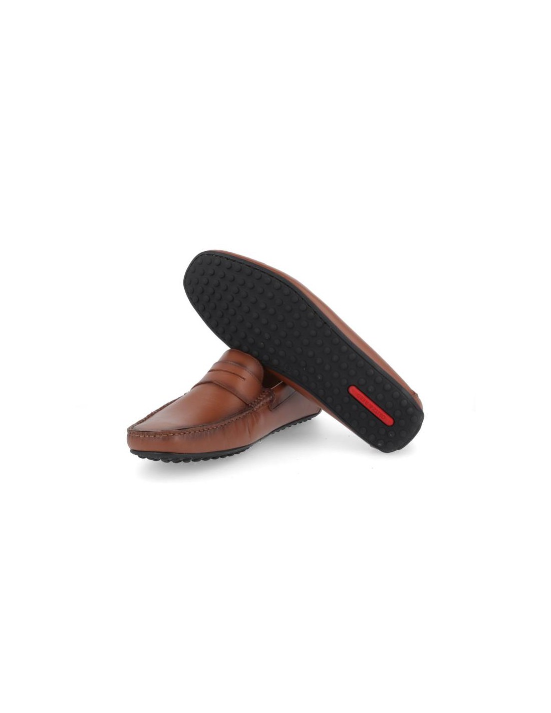 Ortiz & Reed Mocasín De Piel Con Antifaz Color Cuero PATROF-CUERO