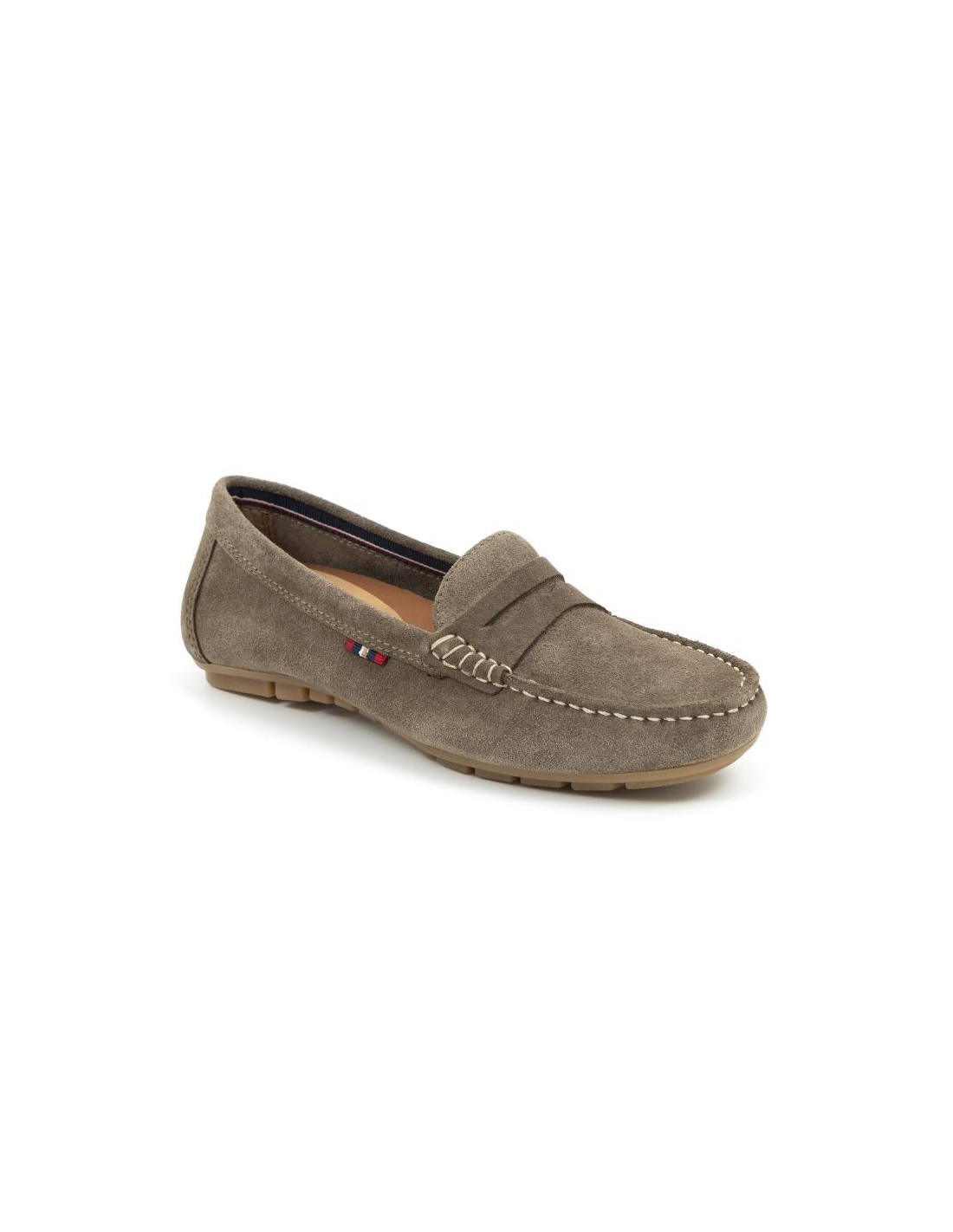 Ortiz & Reed Mocasines De Mujer De Ante Con Antifaz Color Beige W-SELLY-SAND