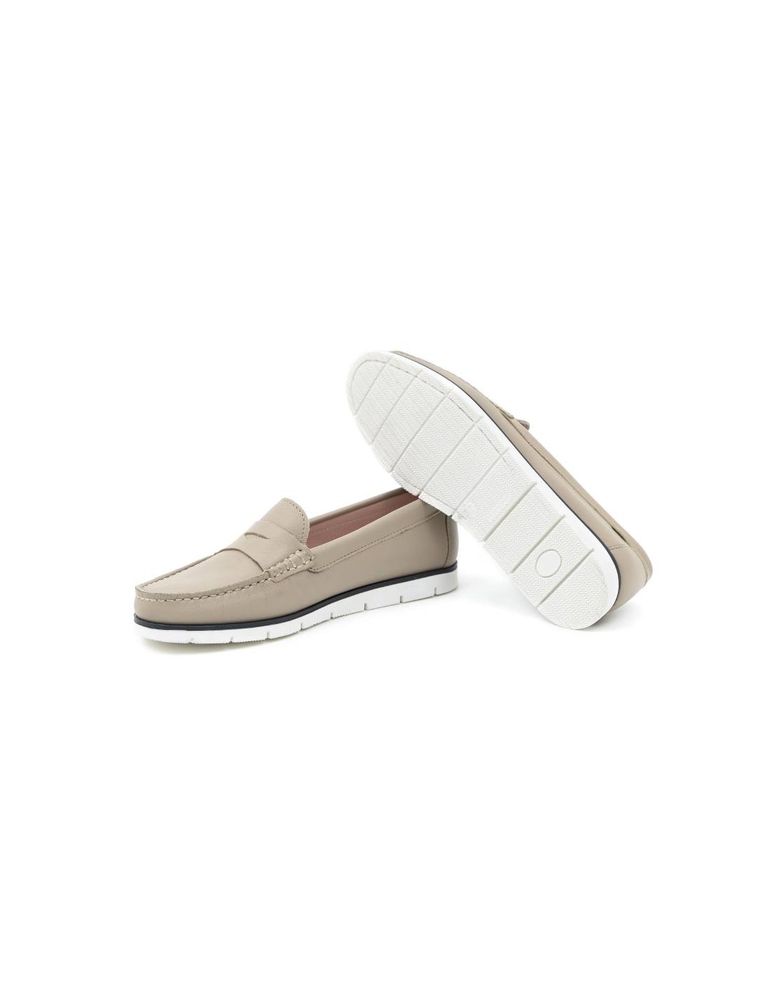 Ortiz & Reed Mocasines De Mujer De Piel Con Antifaz Color Otros W-CRINA-CREMA