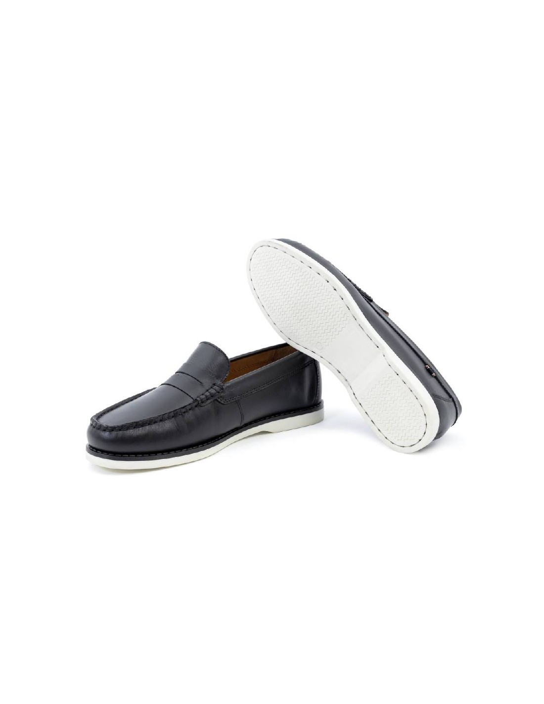 Ortiz & Reed Náutico De Piel Con Antifaz Color Negro CRALLY-BLACK