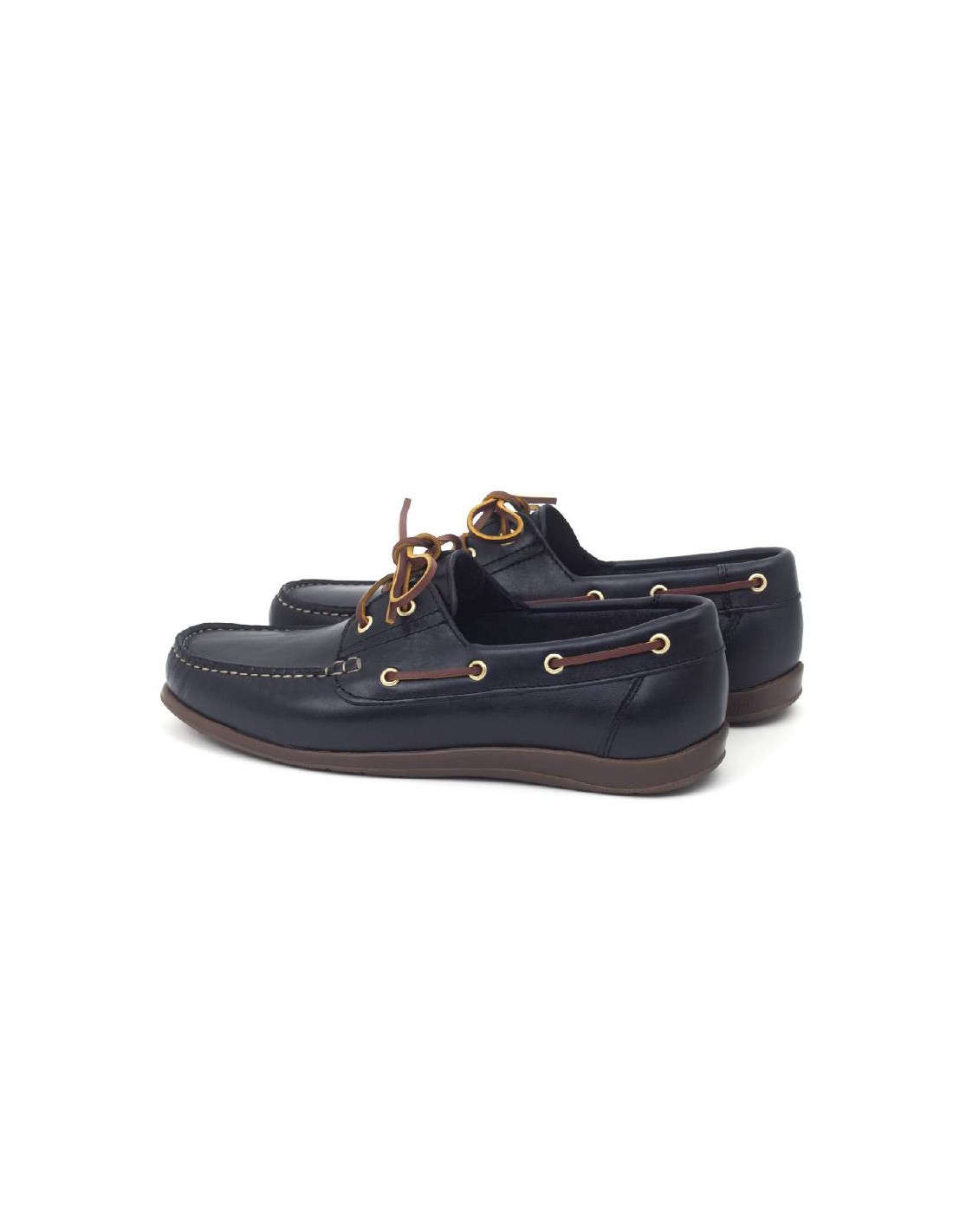 Ortiz & Reed Náutico De Piel Con Cordón De Piel Color Azul CRENOT-MARINO
