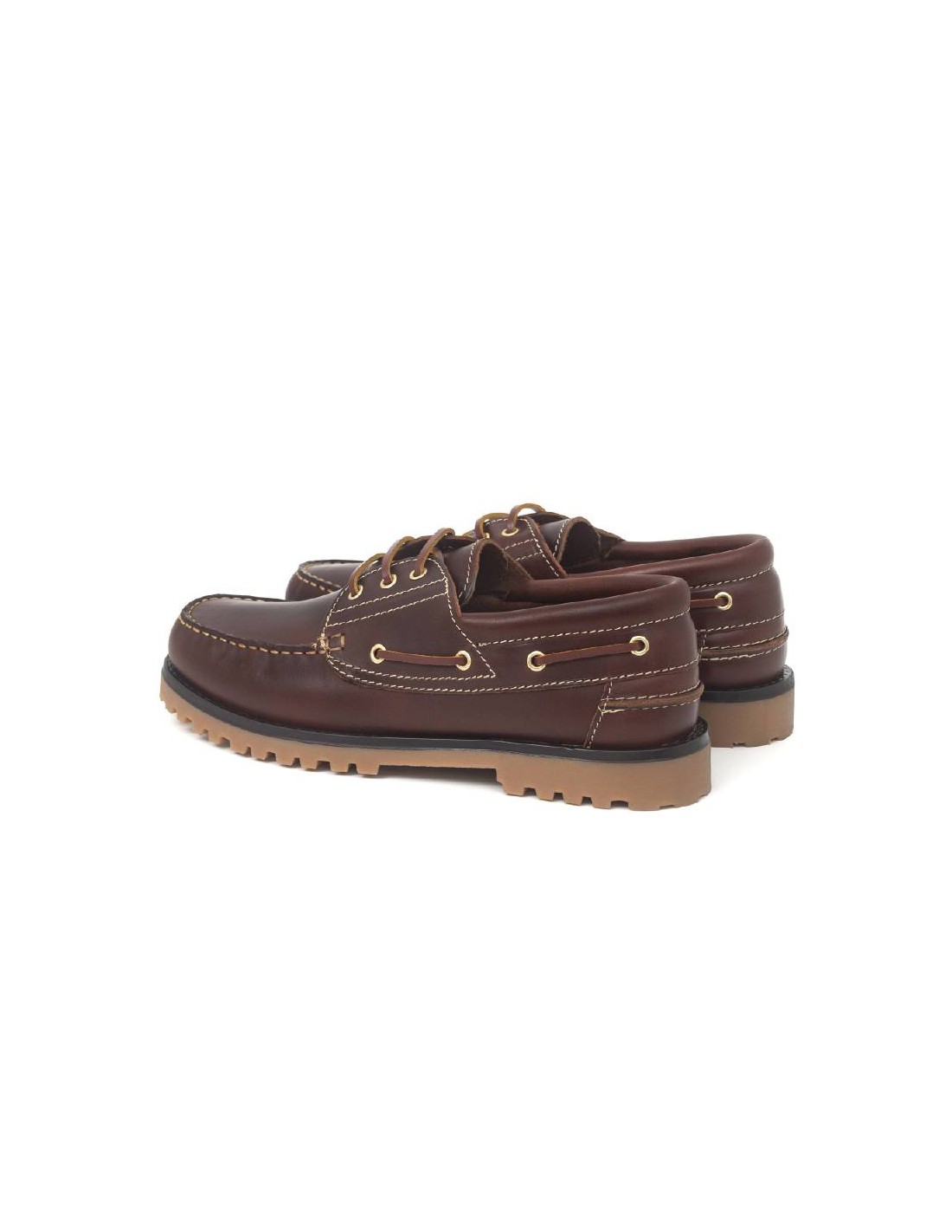 Ortiz & Reed Náutico De Piel Con Cordón De Piel Color Cuero CRONAT-CUERO