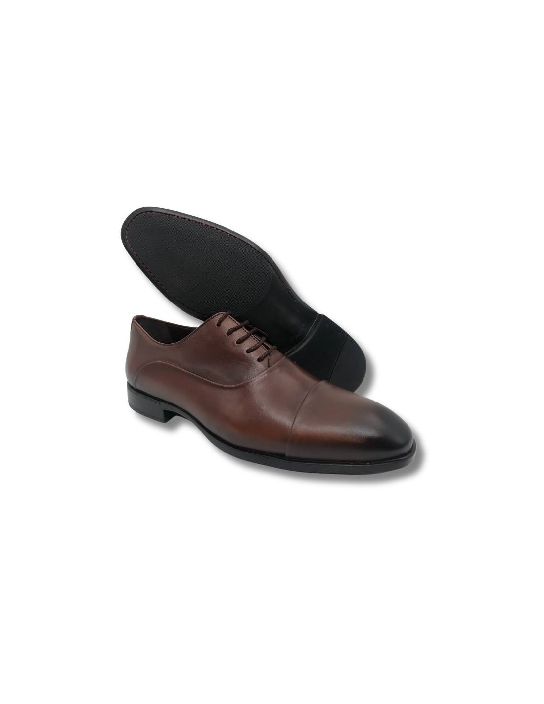 ortiz & reed Oxford de piel con cordón color cuero