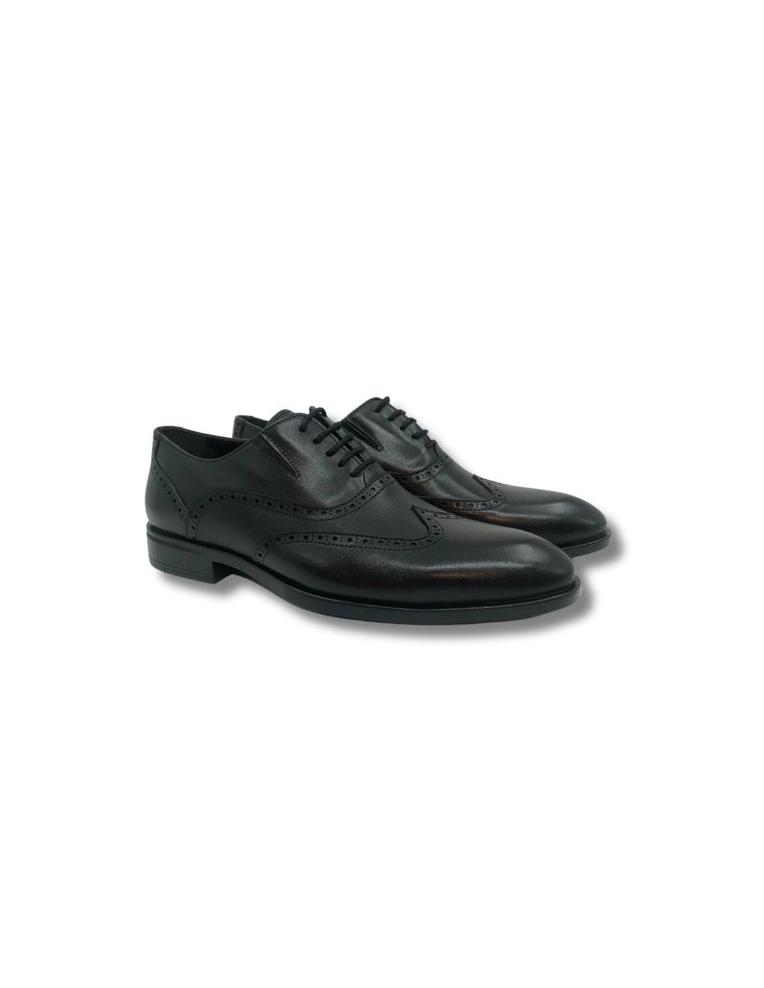 ortiz & reed Oxford de piel con cordón color negro
