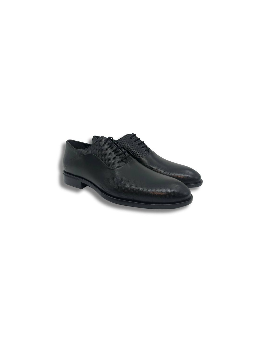 ortiz & reed Oxford de piel con cordón color negro