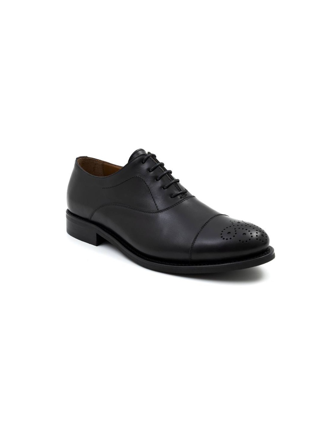 Ortiz & Reed Oxford De Piel Acabado A Mano Color Negro GRAFMEN-NEGRO