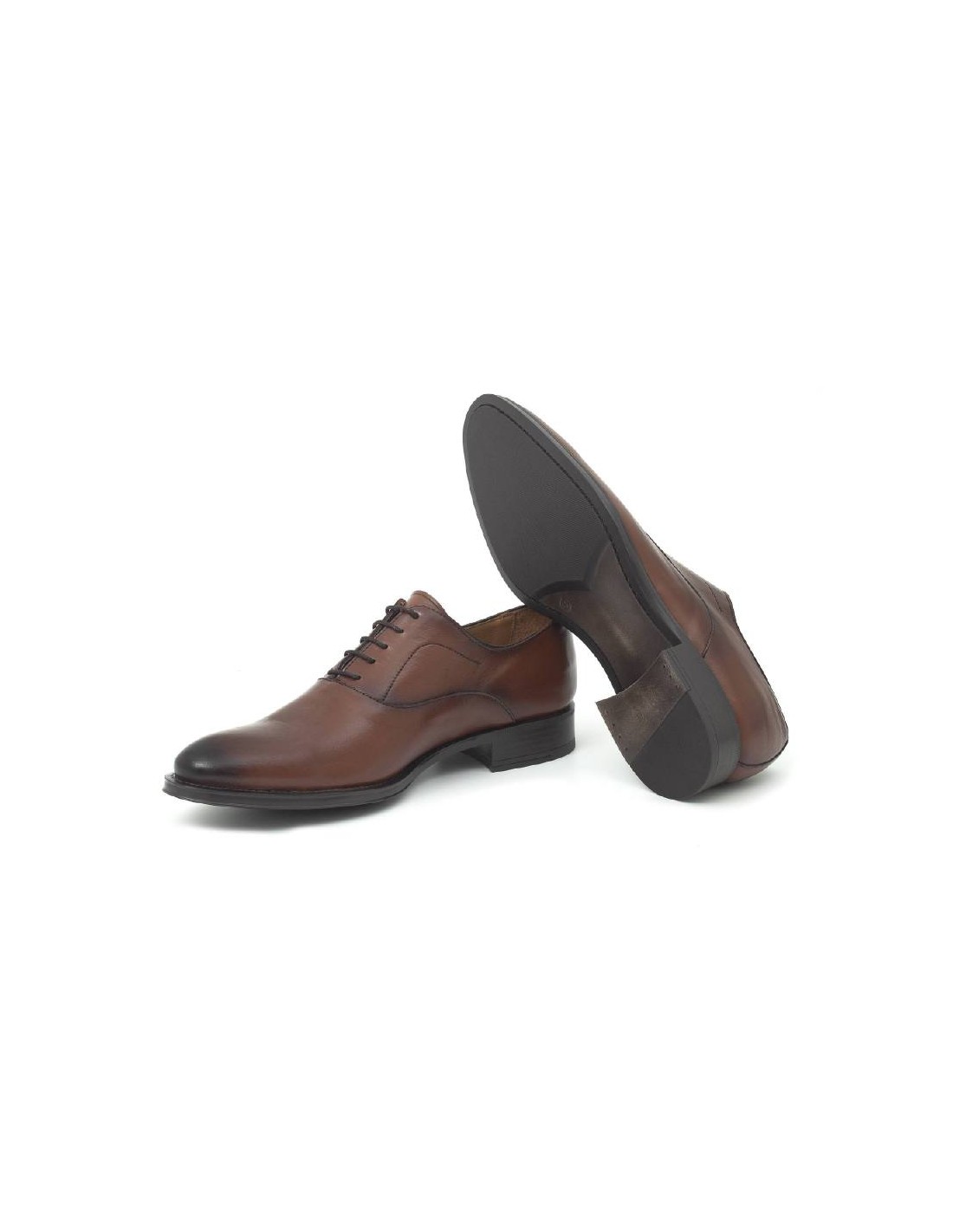 Ortiz & Reed Oxford De Piel Con Cordón De Piel Color Cuero BATENIF-CUERO