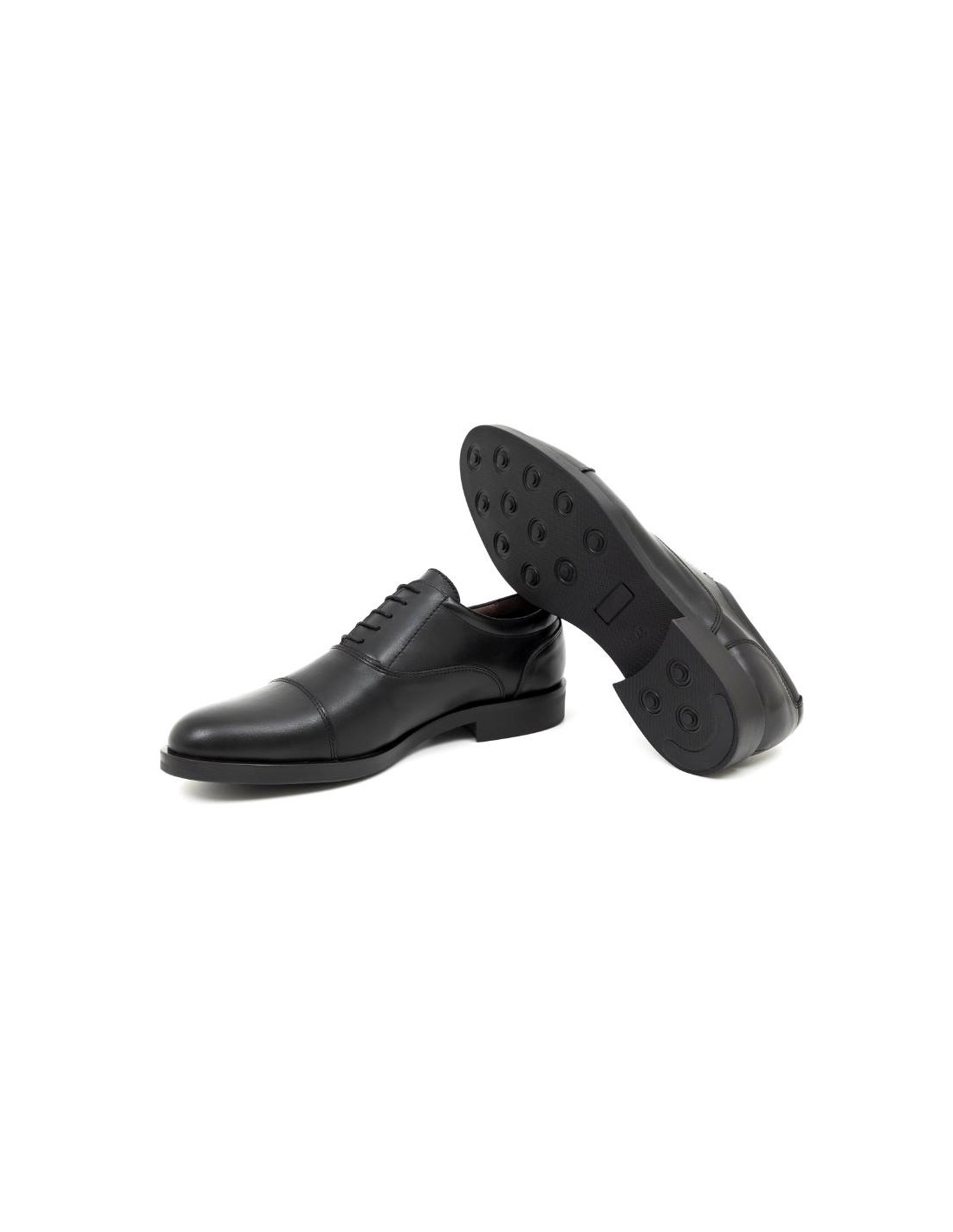 Ortiz & Reed Oxford De Piel Con Costura Color Negro BAMIRO-NEGRO