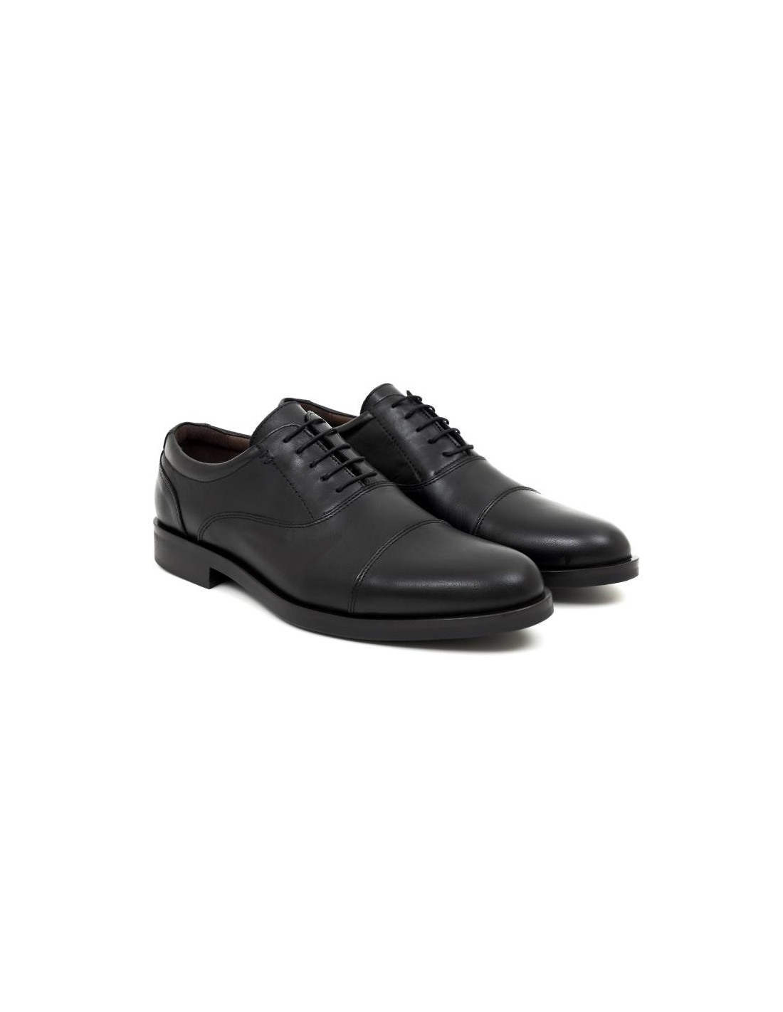 ortiz & reed Oxford de piel con costura color negro BAMIRO-NEGRO