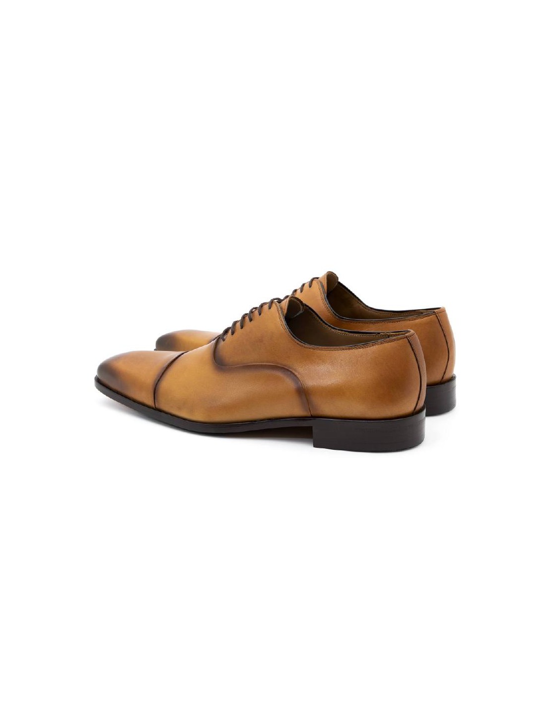 Ortiz & Reed Oxford De Piel De Costura Vuelta Color Cuero VANITO-G-COGNAC