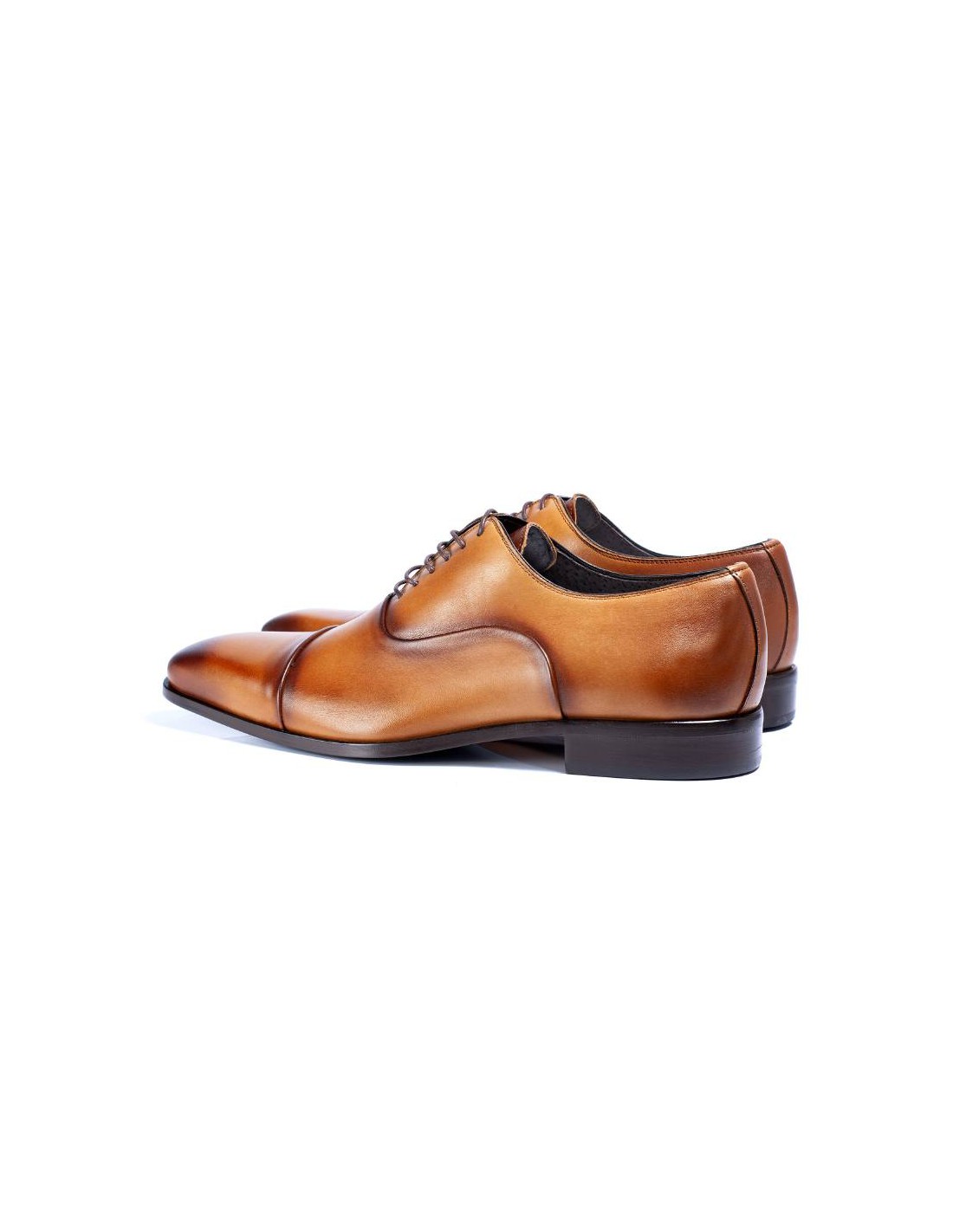 Ortiz & Reed Oxford De Piel De Costura Vuelta Color Cuero VANUX-CUERO