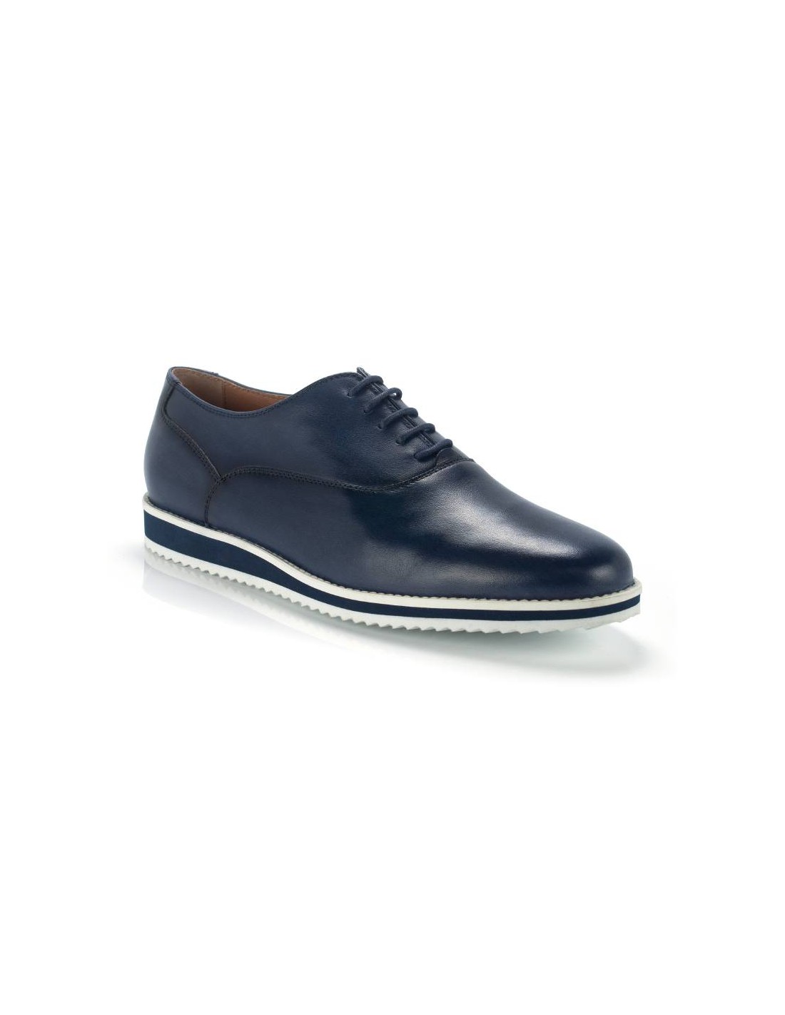 Ortiz & Reed Oxford De Piel Liso Color Azul DEKOT-NAVY