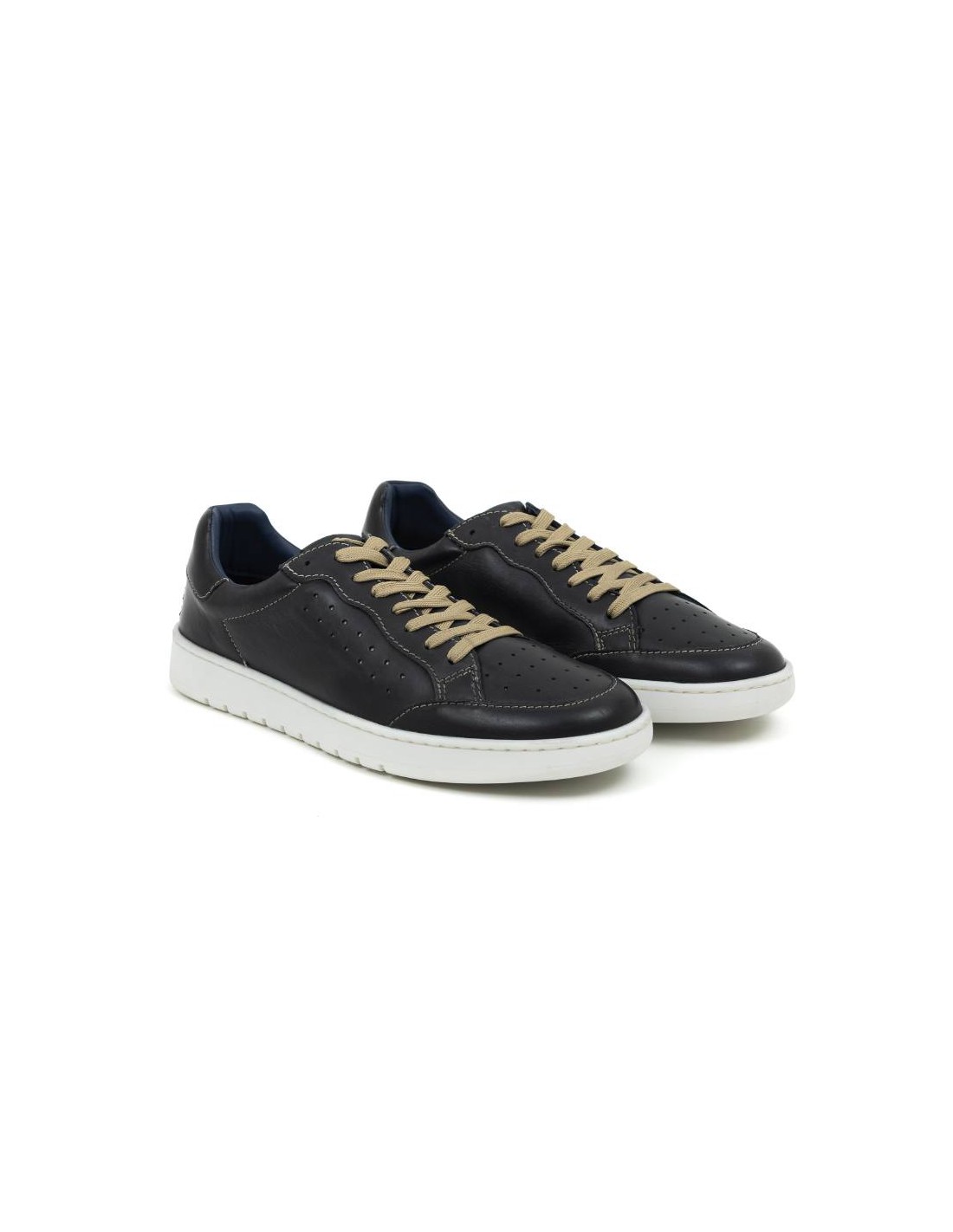 ortiz & reed Sneakers de piel acabado picado color azul DARRA-BLUE
