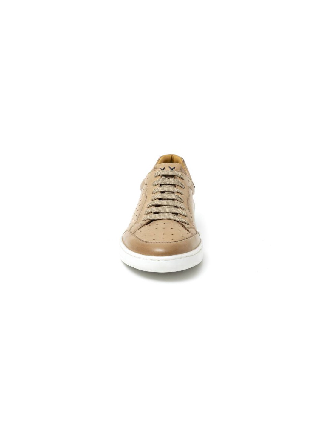 Ortiz & Reed Sneakers De Piel Acabado Picado Color Beige DARRA-BEIGE