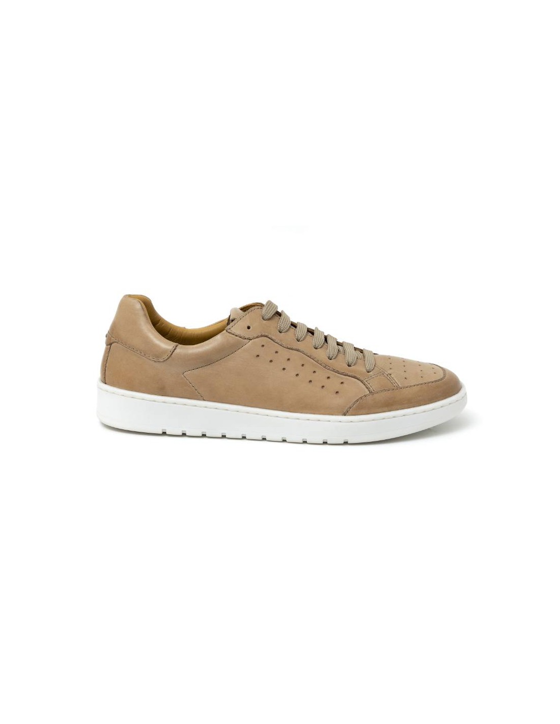 Ortiz & Reed Sneakers De Piel Acabado Picado Color Beige DARRA-BEIGE