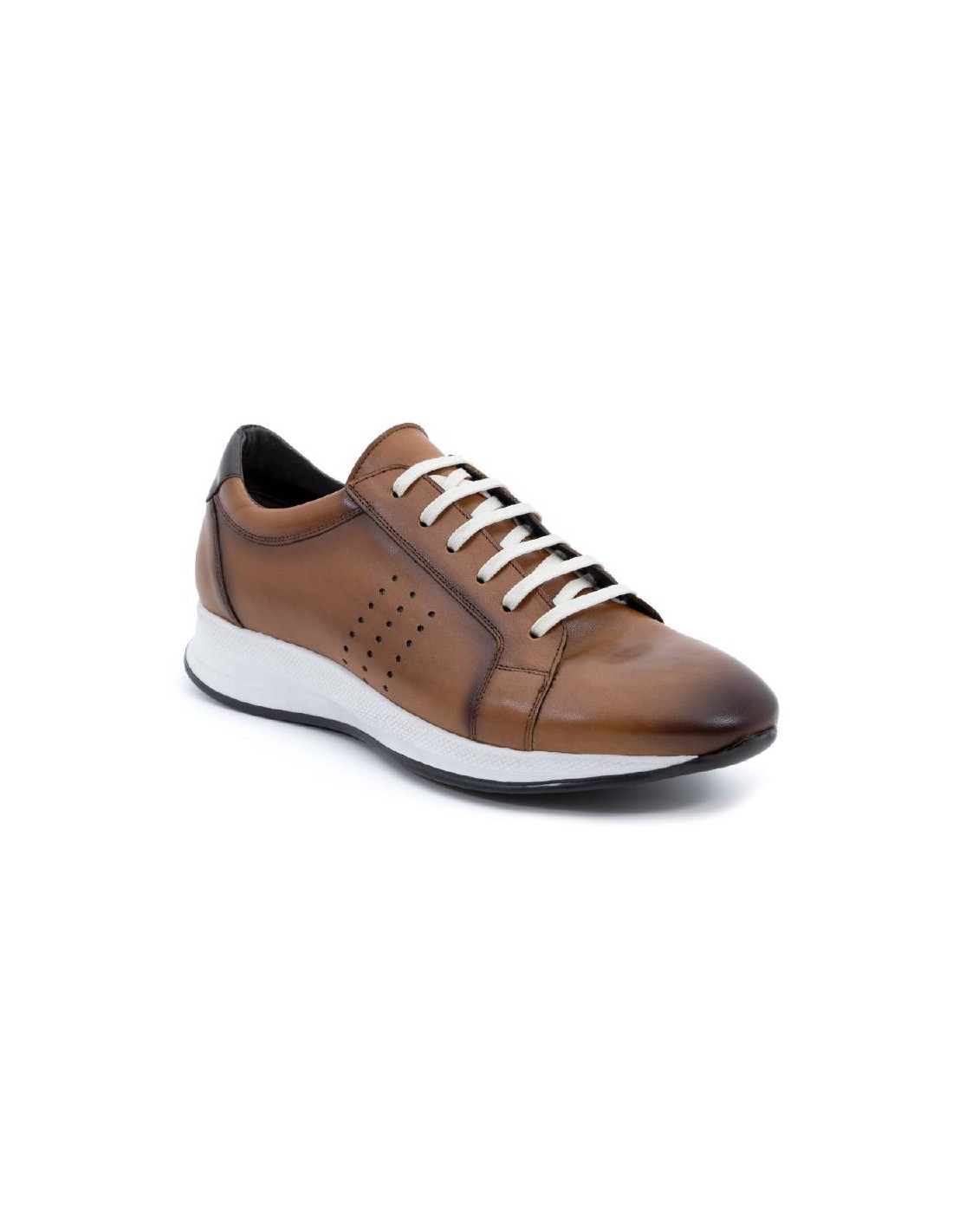 Ortiz & Reed Sneakers De Piel Grabados Color Cuero CLETO-CUERO