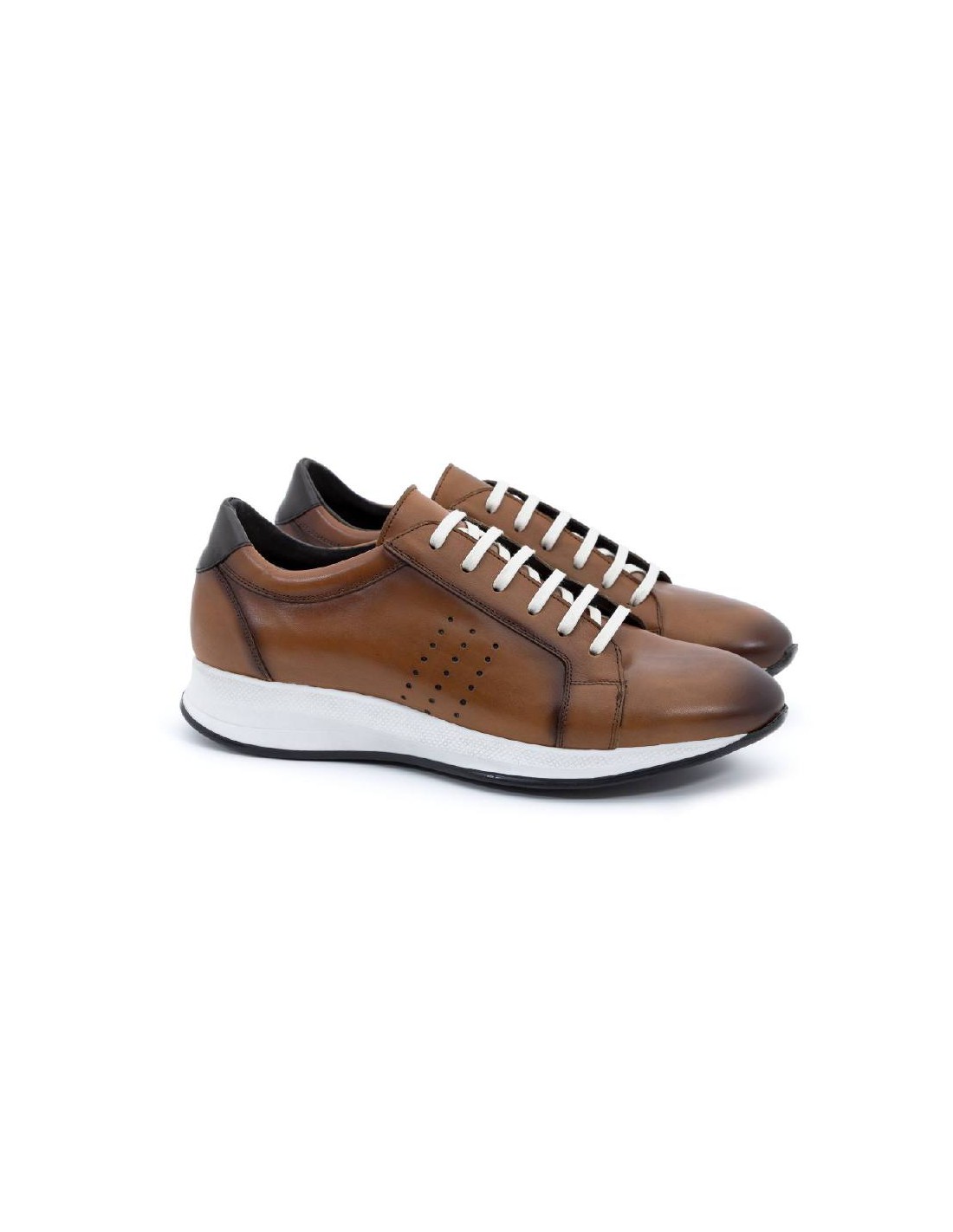 ortiz & reed Sneakers de piel grabados color cuero CLETO-CUERO