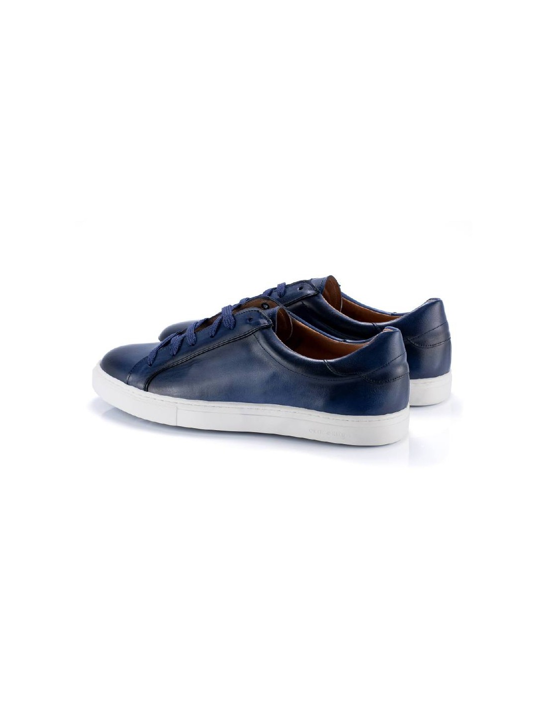 Ortiz & Reed Sneakers De Piel Liso Color Azul PLEAK-MARINO