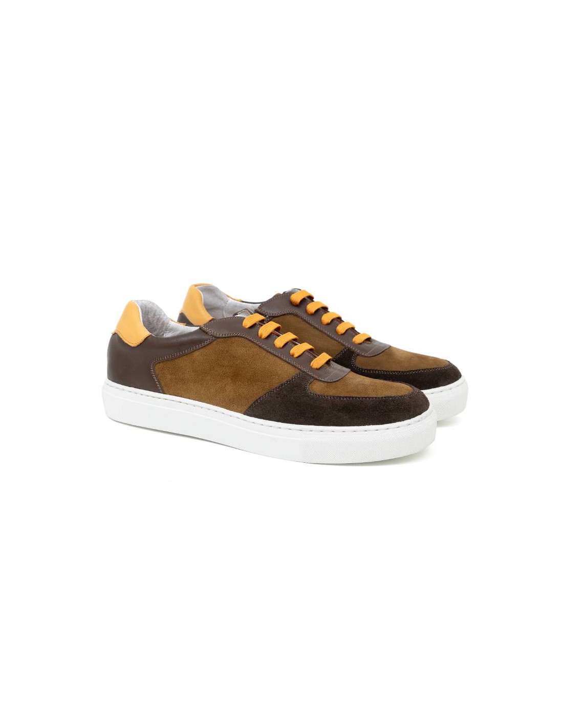 ortiz & reed Sneakers de piel liso color marrón CRANTE-MARRON