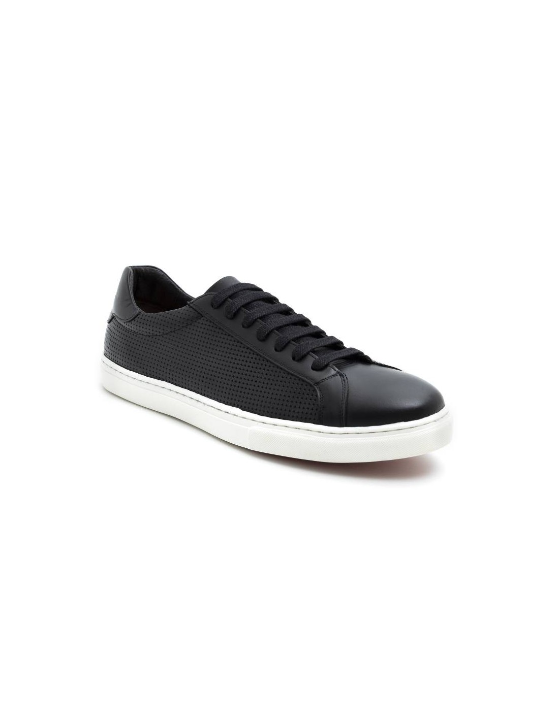 Ortiz & Reed Sneakers De Piel Liso Color Negro CATANOR-NEGRO