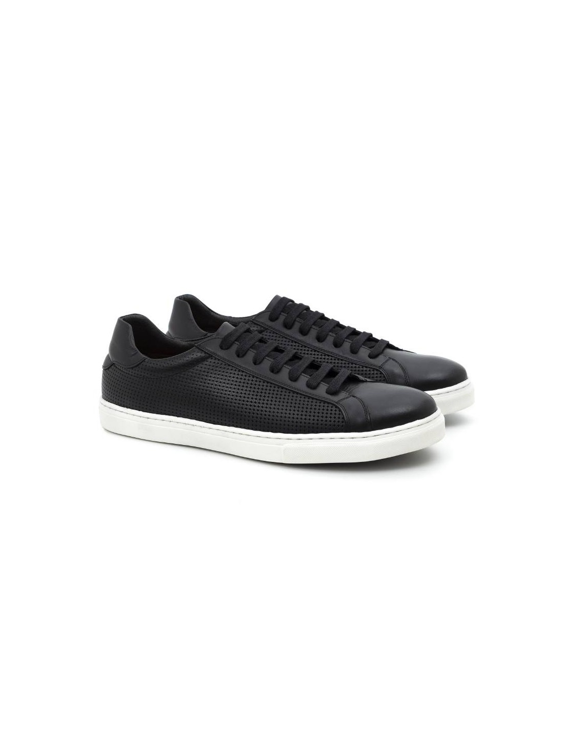 ortiz & reed Sneakers de piel picado color negro LUMAGOR-NEGRO