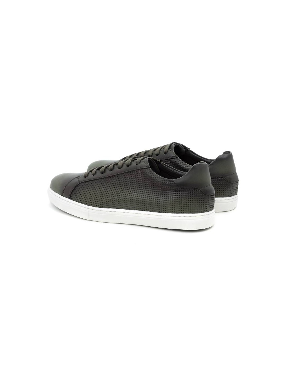 Ortiz & Reed Sneakers De Piel Picado Color Verde CATANOR-VERDE