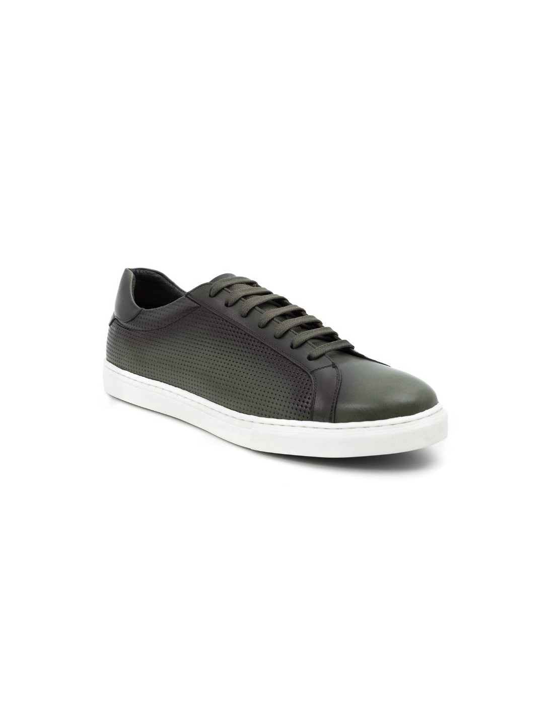 Ortiz & Reed Sneakers De Piel Picado Color Verde CATANOR-VERDE