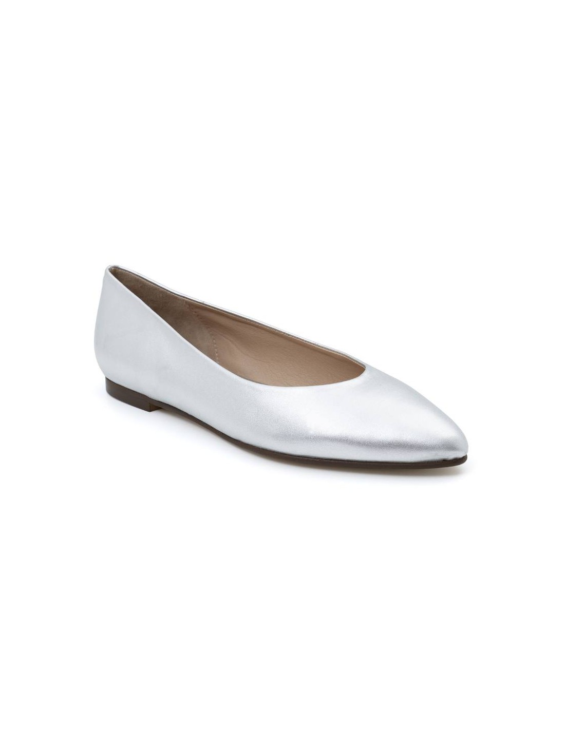 Ortiz & Reed Zapato De Vestir De Charol Liso Color Gris W-ANNA-PLATA