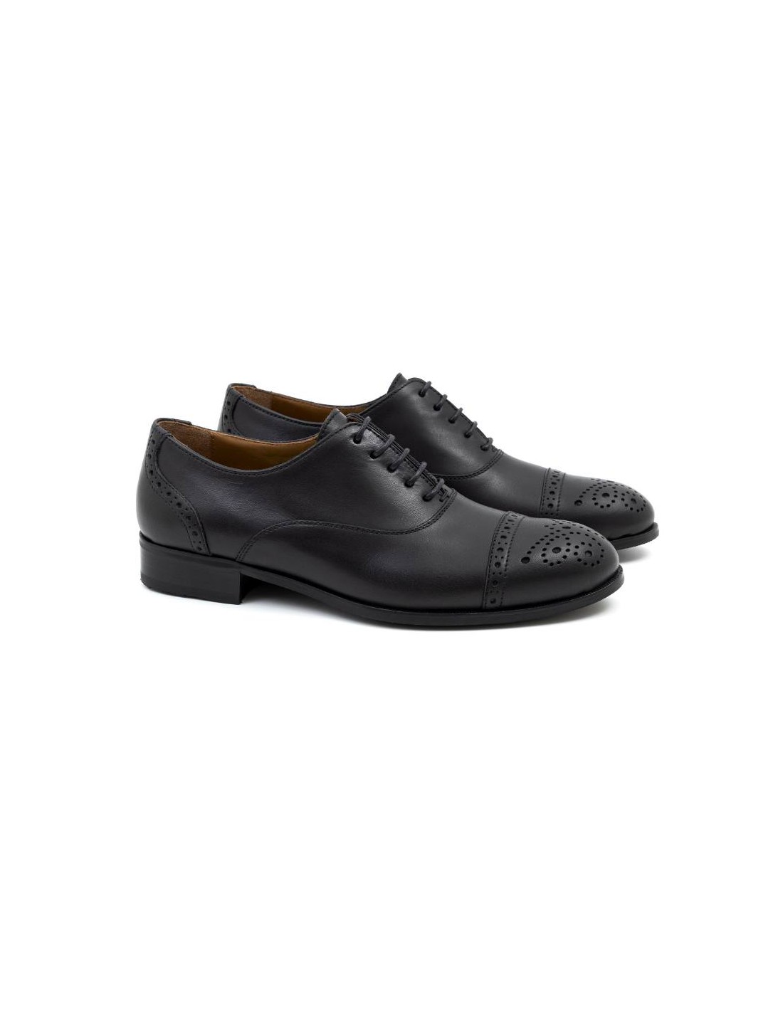 ortiz & reed Zapato de Vestir de piel con maría color negro W-CRAENI-NEGRO