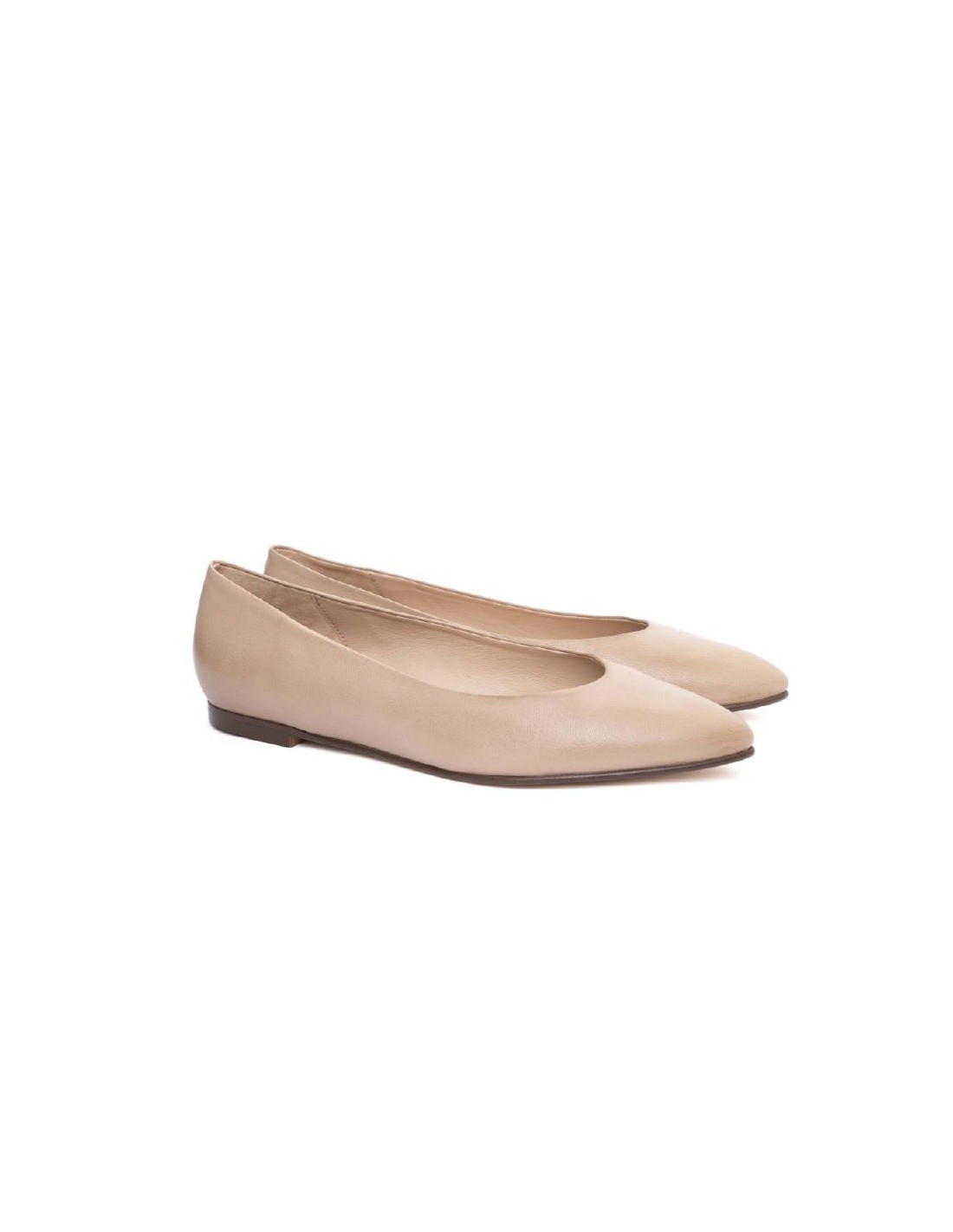 Ortiz & Reed Zapato De Vestir De Piel Liso Color Beige W-ANNA-ARENA