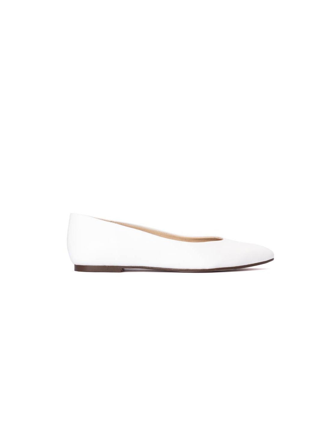 Ortiz & Reed Zapato De Vestir De Piel Liso Color Blanco W-ANNA-WHITE
