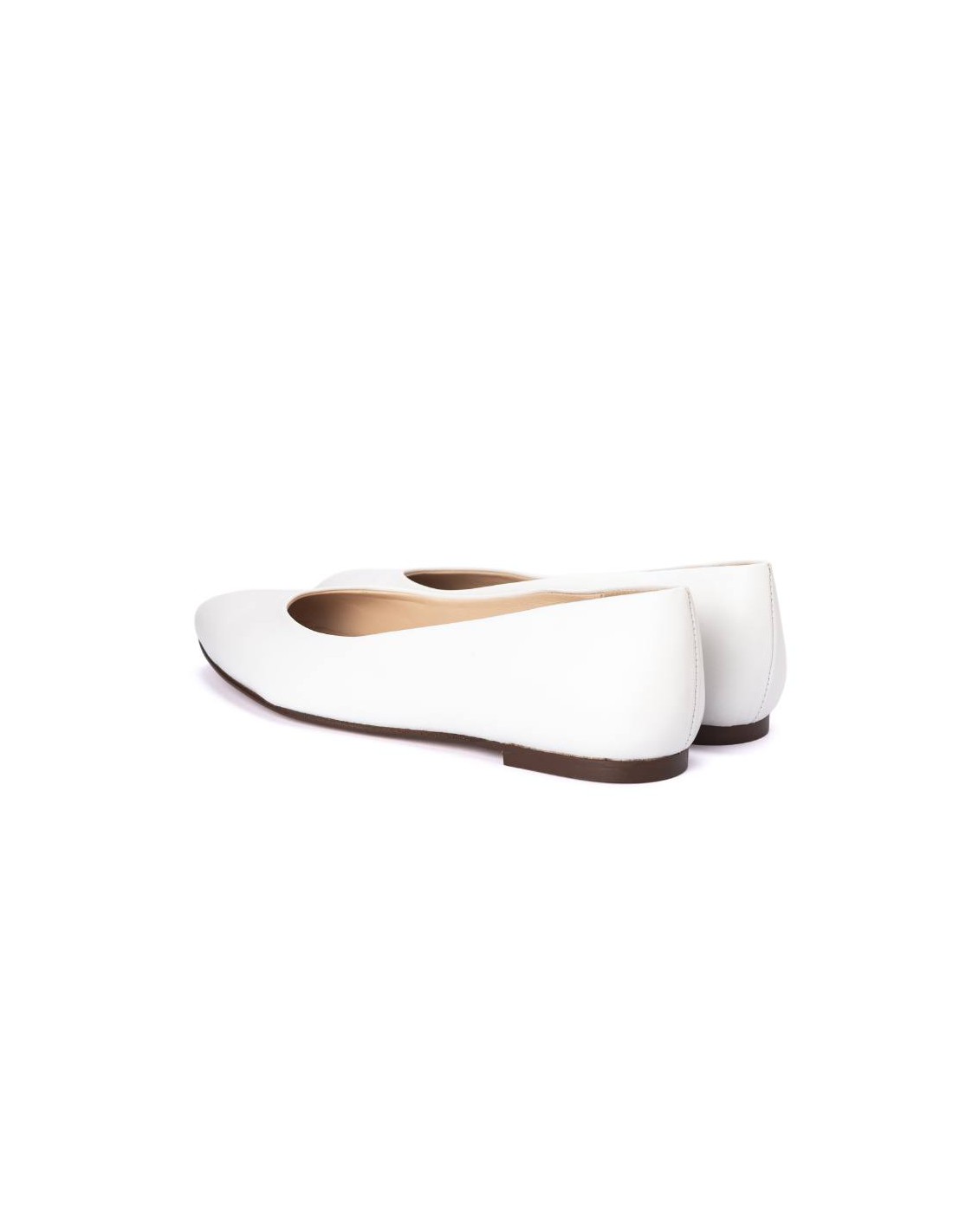 Ortiz & Reed Zapato De Vestir De Piel Liso Color Blanco W-ANNA-WHITE