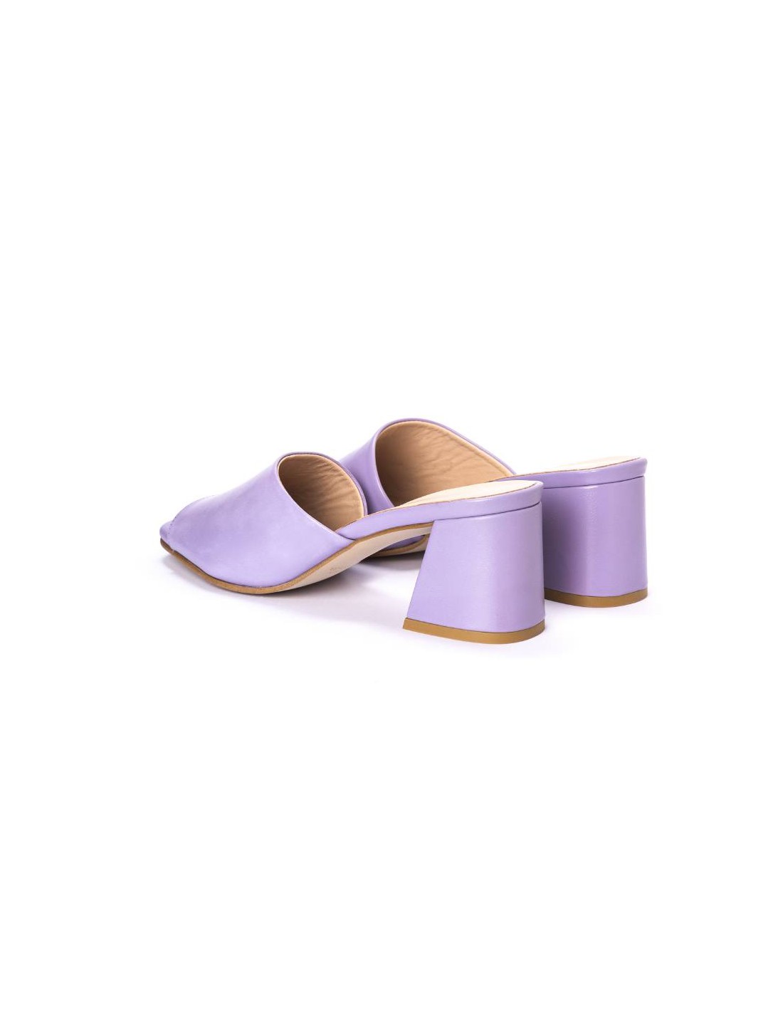 Ortiz & Reed Zapato De Vestir De Piel Liso Color Morado W-CALAIS-VIOLETA