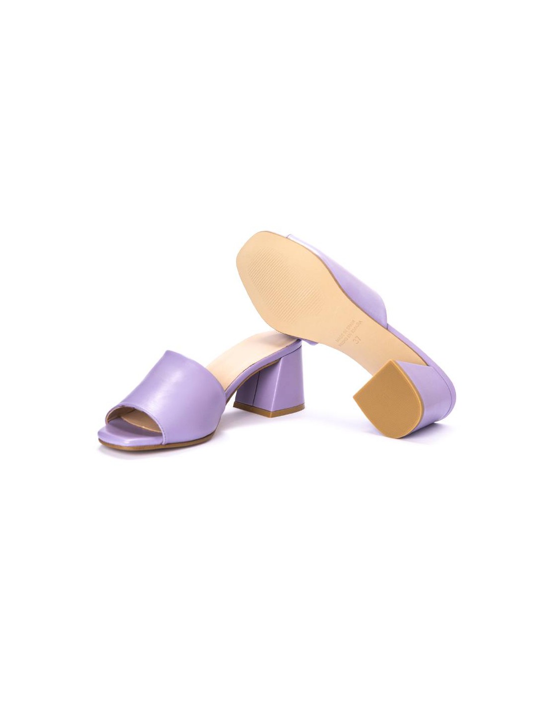 Ortiz & Reed Zapato De Vestir De Piel Liso Color Morado W-CALAIS-VIOLETA