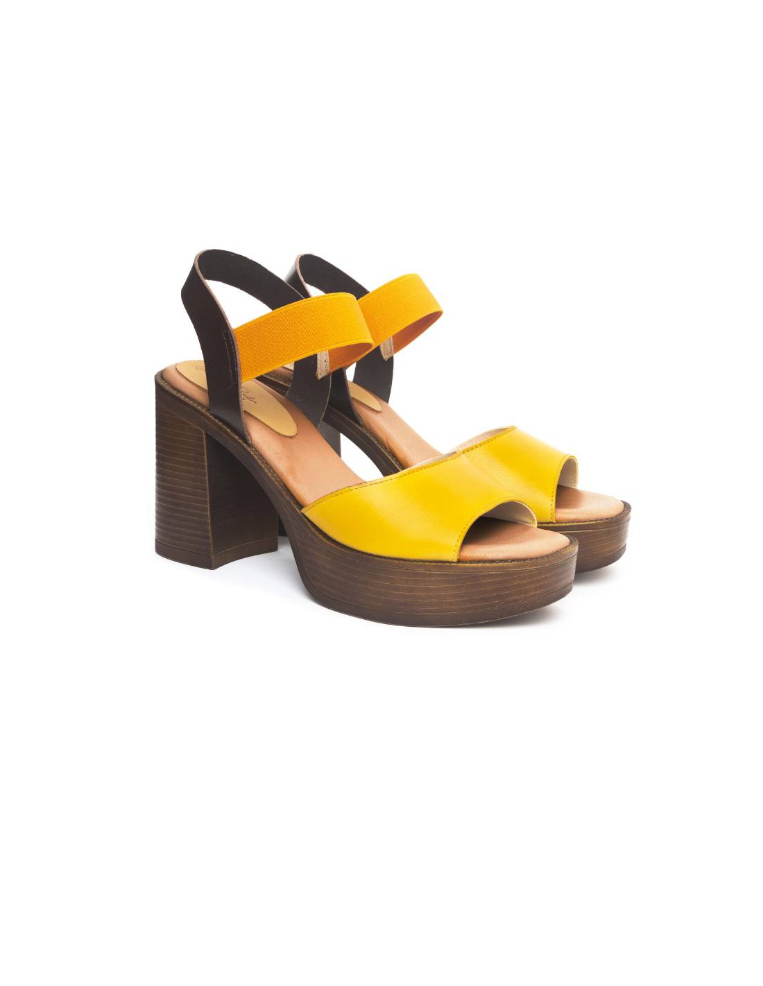 ortiz & reed Zapato de Vestir de piel liso color multicolor W-LIZY-ORANGE