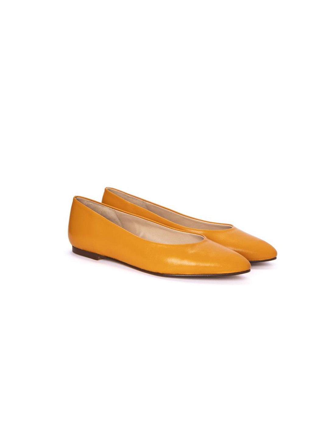 Ortiz & Reed Zapato De Vestir De Piel Liso Color Naranja W-ANNA-ORANGE