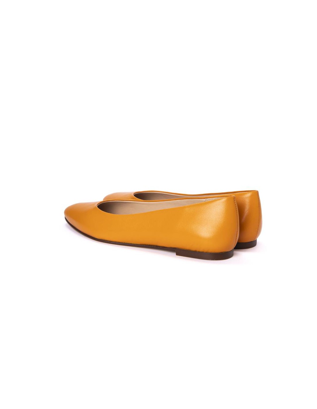 Ortiz & Reed Zapato De Vestir De Piel Liso Color Naranja W-ANNA-ORANGE