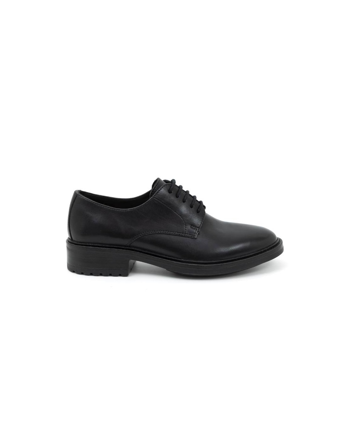 Ortiz & Reed Zapato De Vestir De Piel Liso Color Negro W-CLAIROR-BLACK
